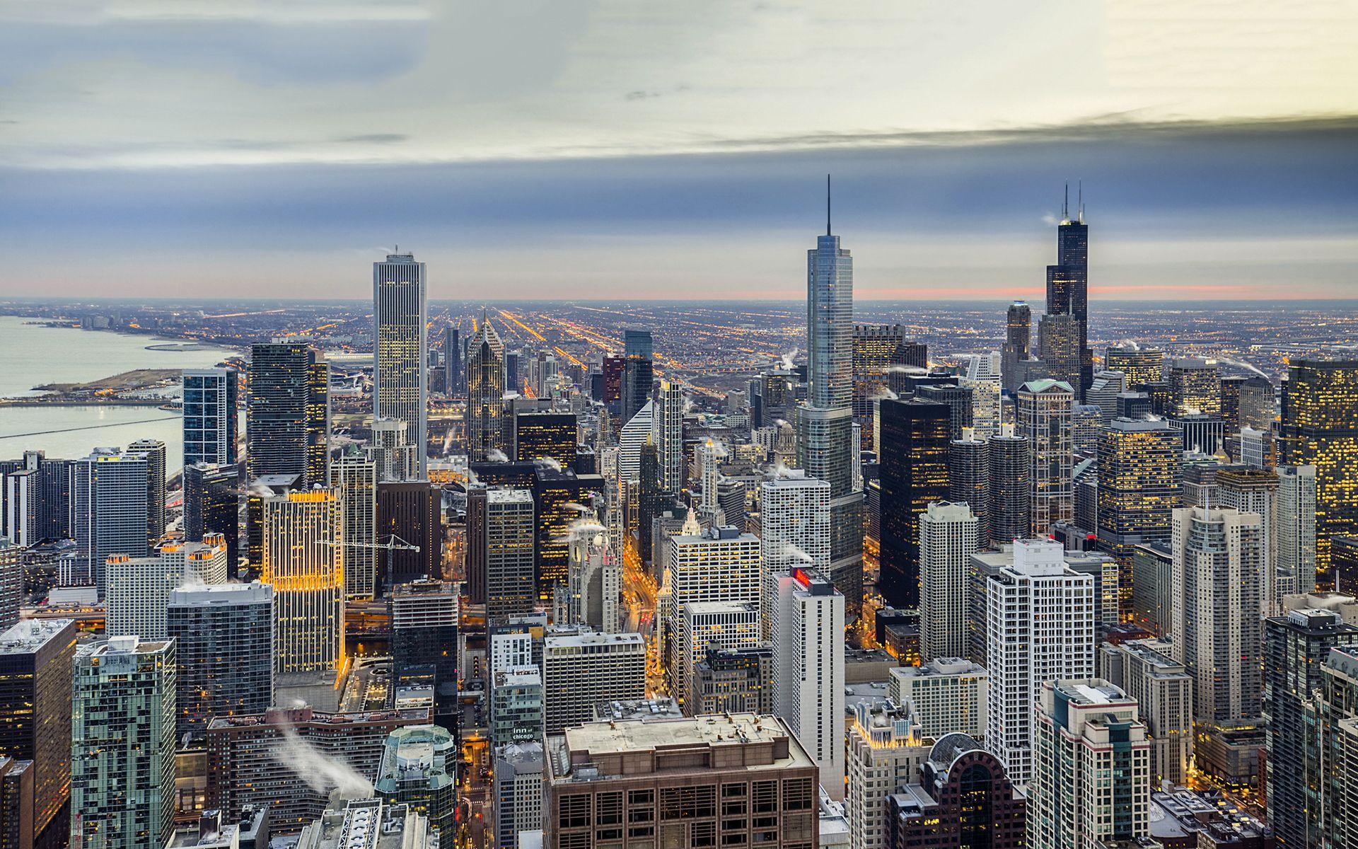 Ultra HD chicago skyline winter 1920×1200. Ultra HD World Place
