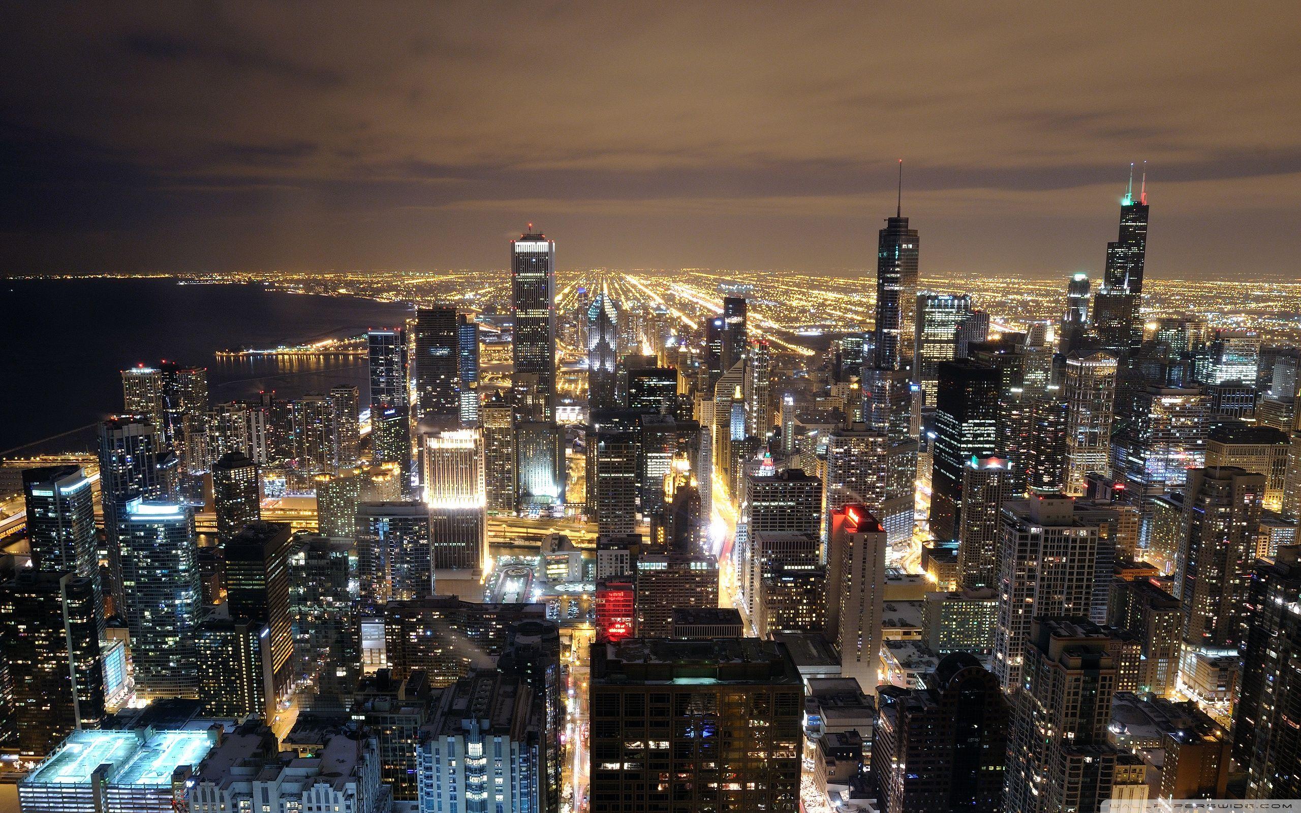 Chicago Skyline From John Hancock HD desktop wallpaper High. HD