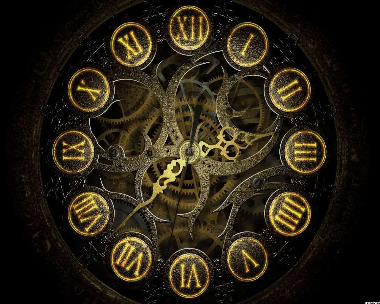 Time Travel Clock Wallpaper. I HD Image