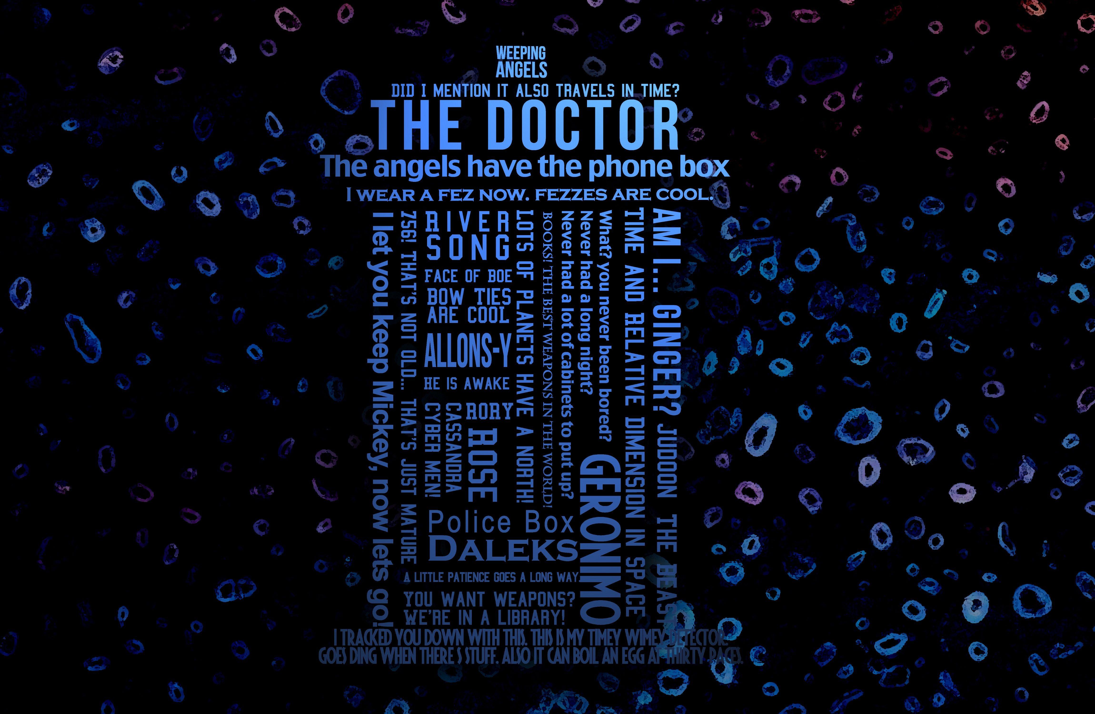 Doctor Who, The Doctor, TARDIS, Time Travel, Humor, Quote, Typography Wallpaper HD / Desktop and Mobile Background