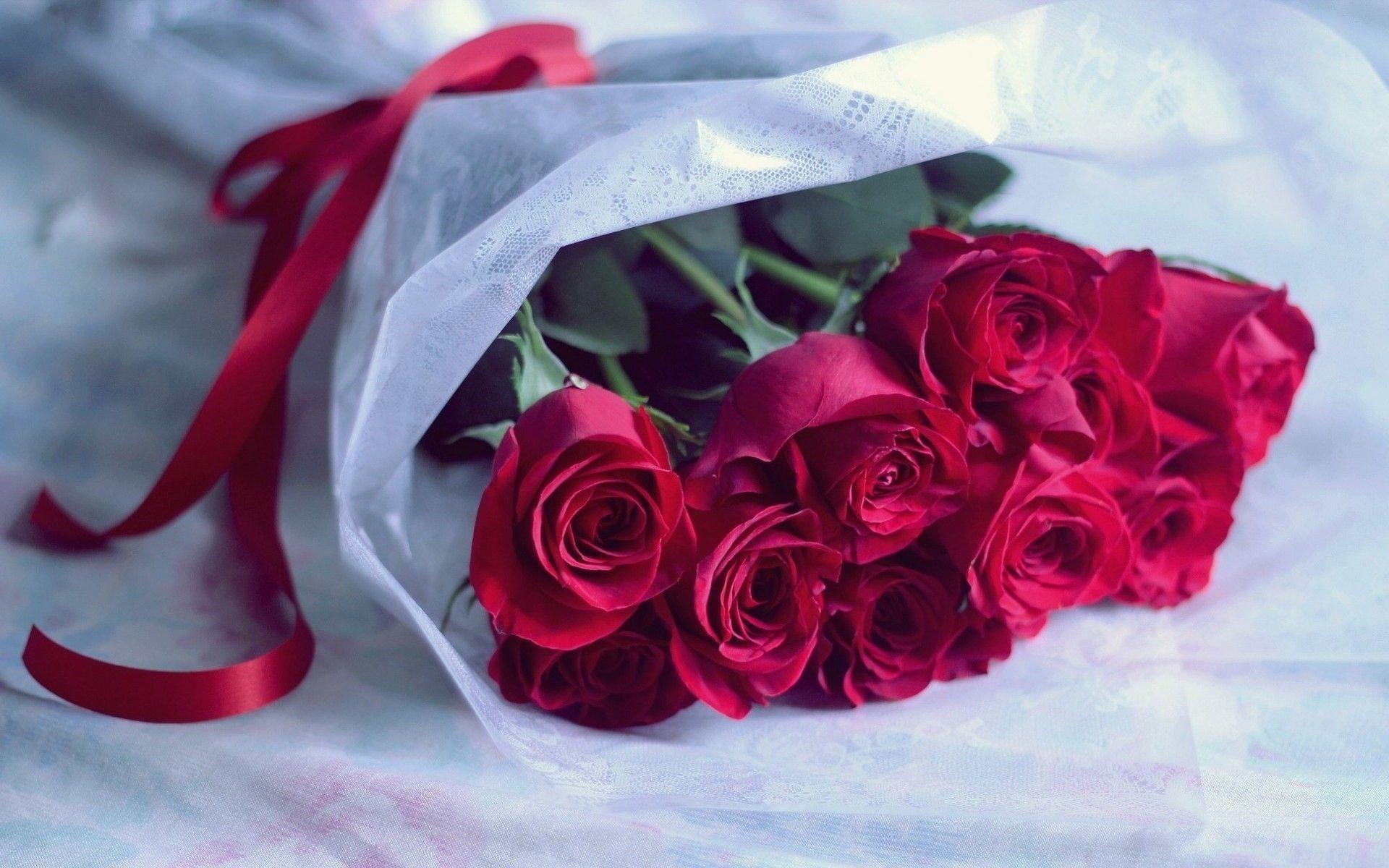 Rose Flower Red Bouquet Roses Bouquets Flowers Wallpaper