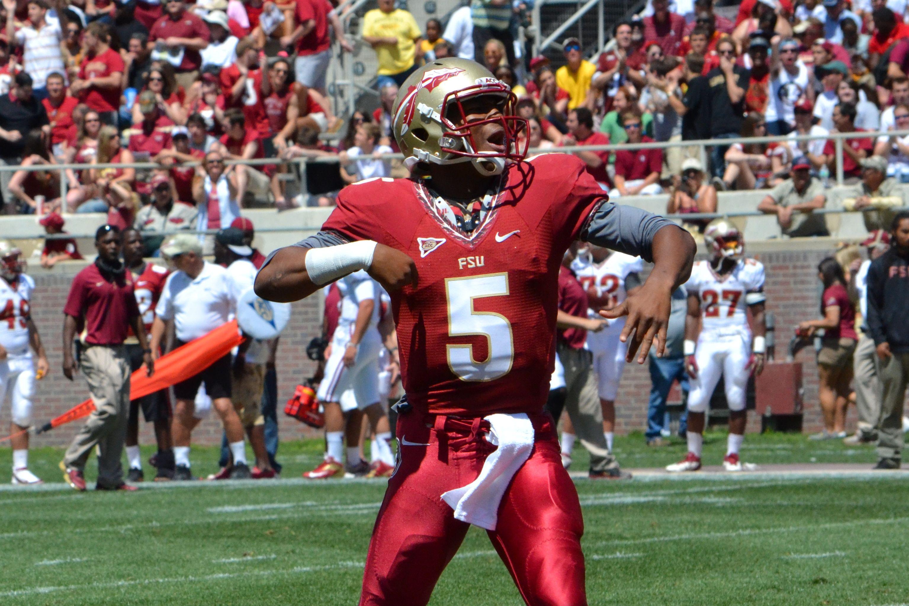Jameis Winston Wins over Fans in FSU Spring Game