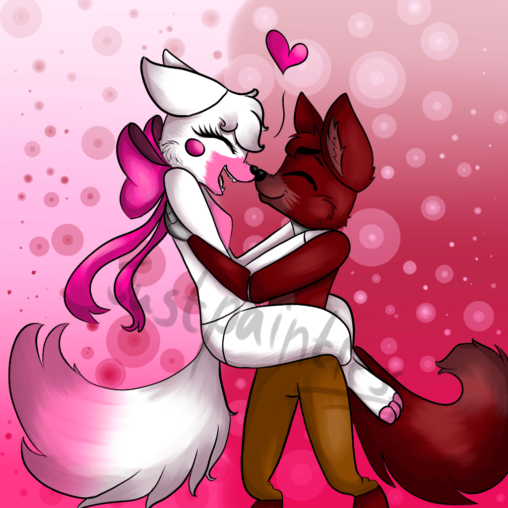 Wallpaper Foxy And Mangle Cute