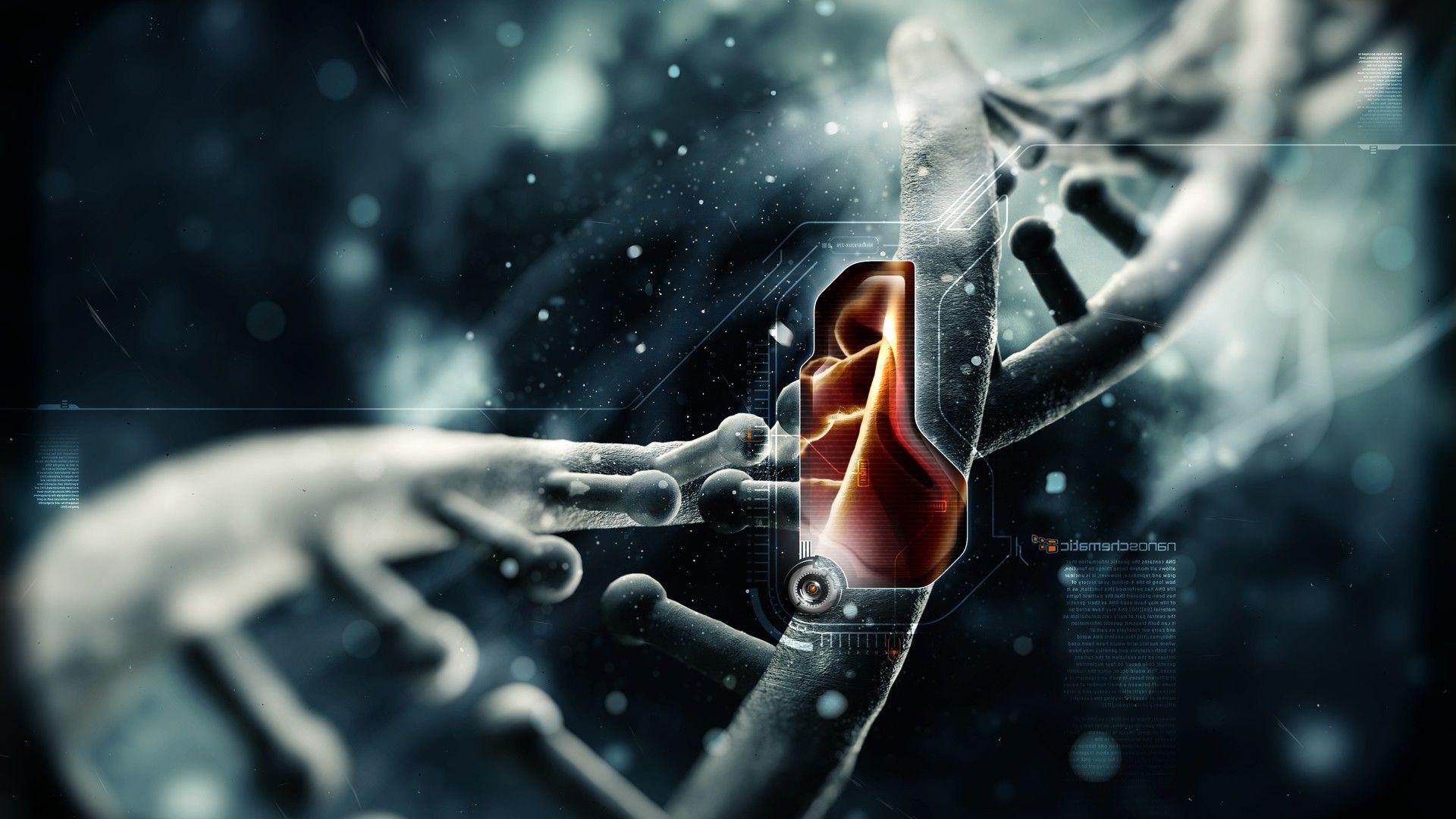 genetics, Anime, Simple Background, Simple, DNA, Digital Art