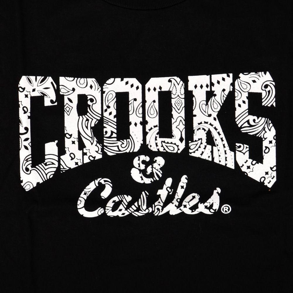 Crooks and Castles Bandana Core Logo Knit Crew Tee