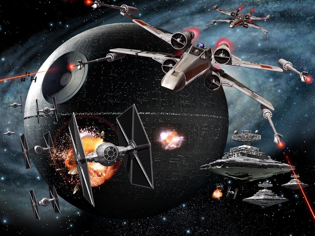Star Wars, Artwork, Death Star, X wing Wallpaper HD Download