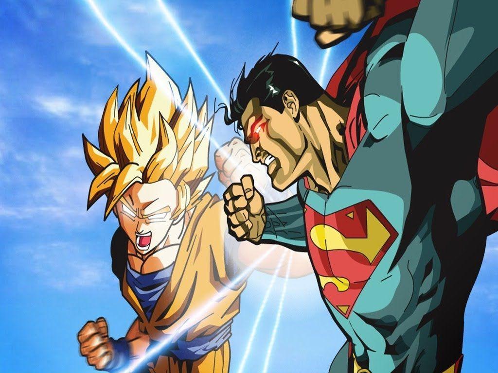 Goku Vs Superman Wallpaper