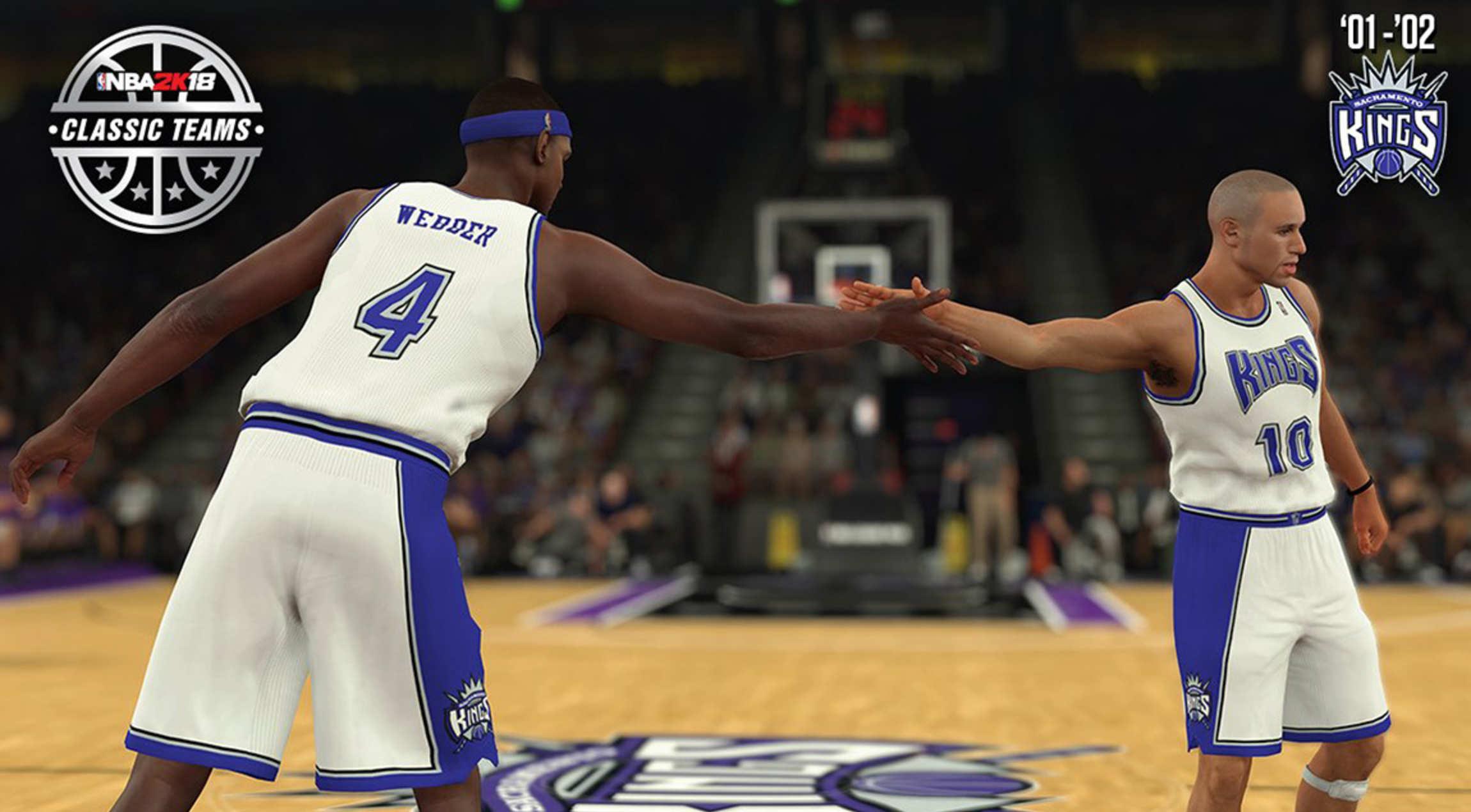 2001 02 Kings Featured As Classic Team In NBA 2K18