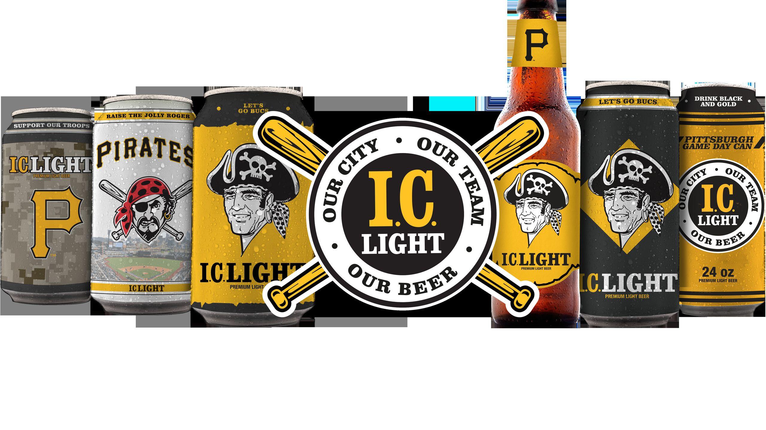 Mlb, Pittsburgh Pirates Logo Beer Cans.png, Beer, Baseball