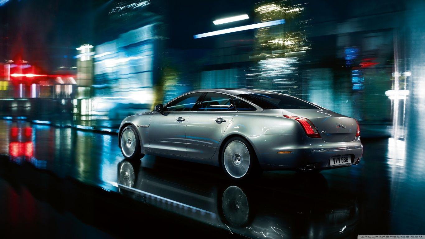 Jaguar XJ Gray HD desktop wallpaper, Mobile, Dual Monitor