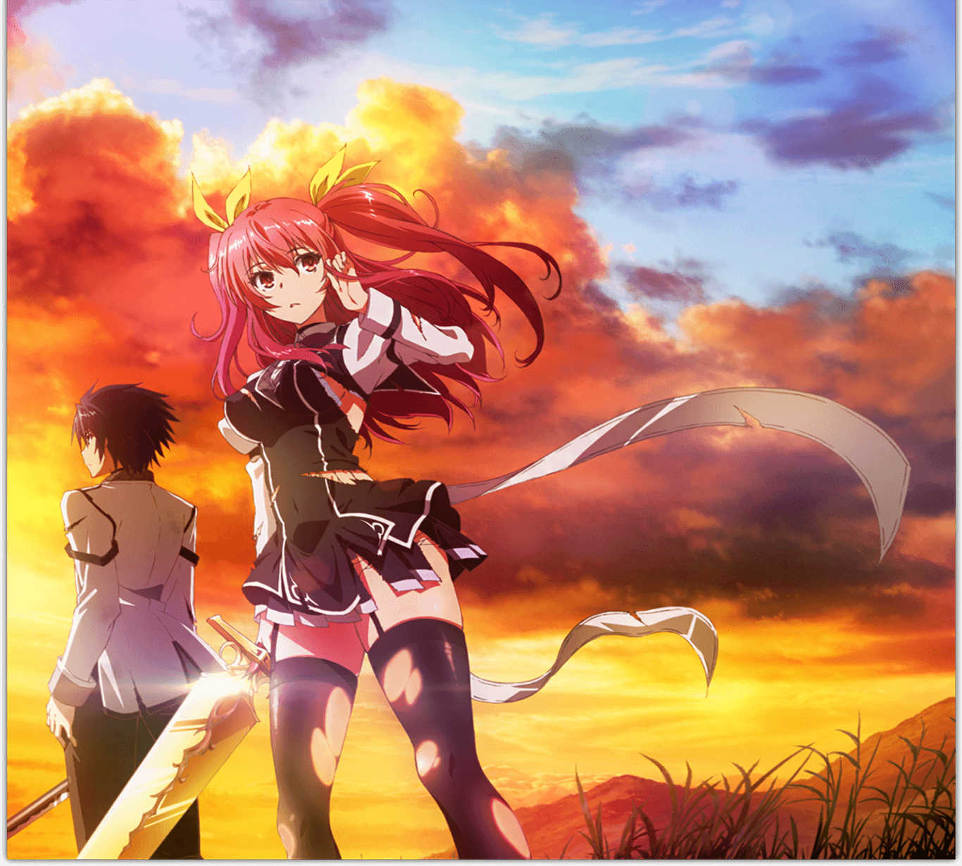 Anime Chivalry Of A Failed Knight Ikki Kurogane Stella Vermillion