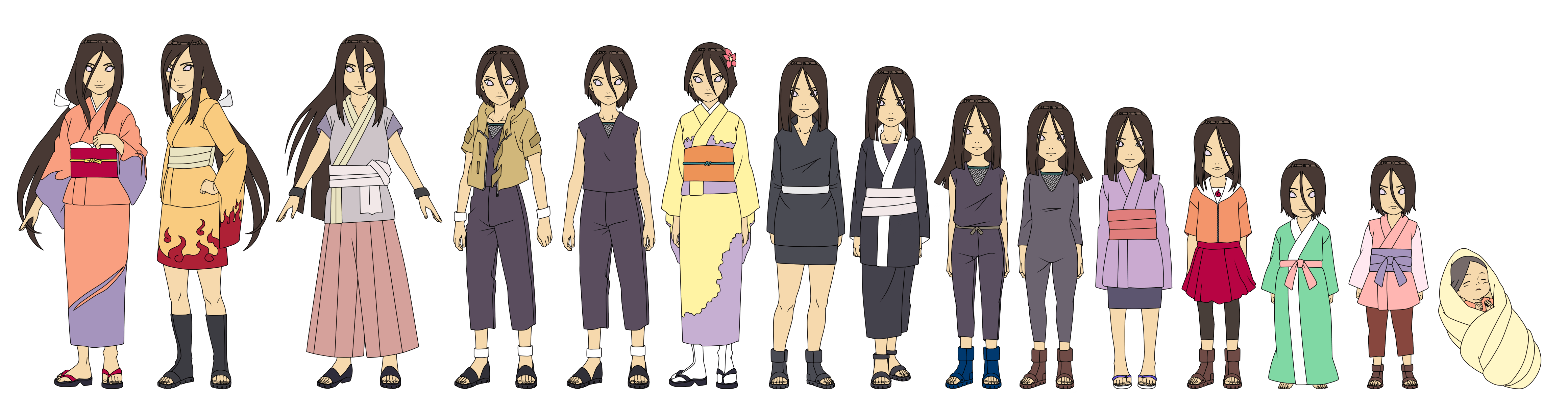 Hanabi Hyuuga Outfit Color by SunakiSabakuno.