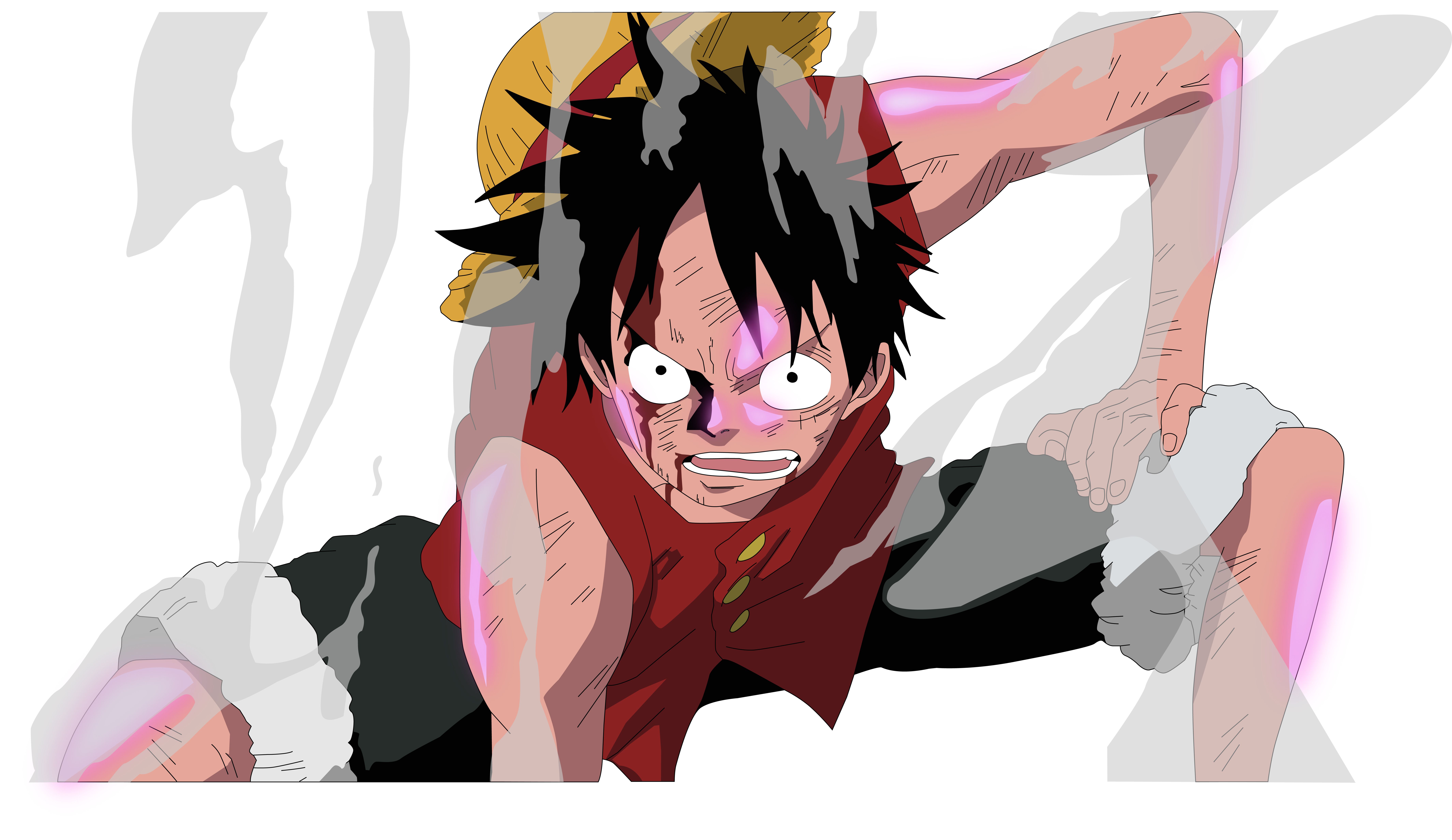 11153) One Piece Luffy Gear Second Widescreen HD Wallpaper