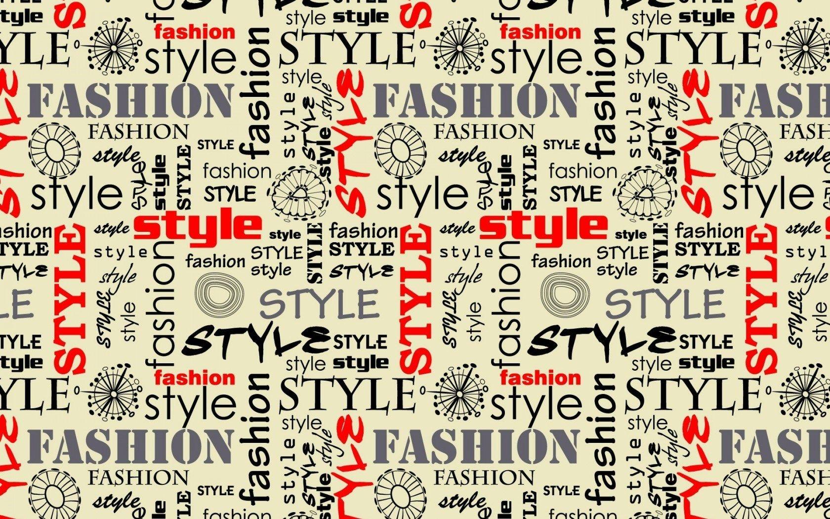 Fashion Style Words Letters Wallpaper