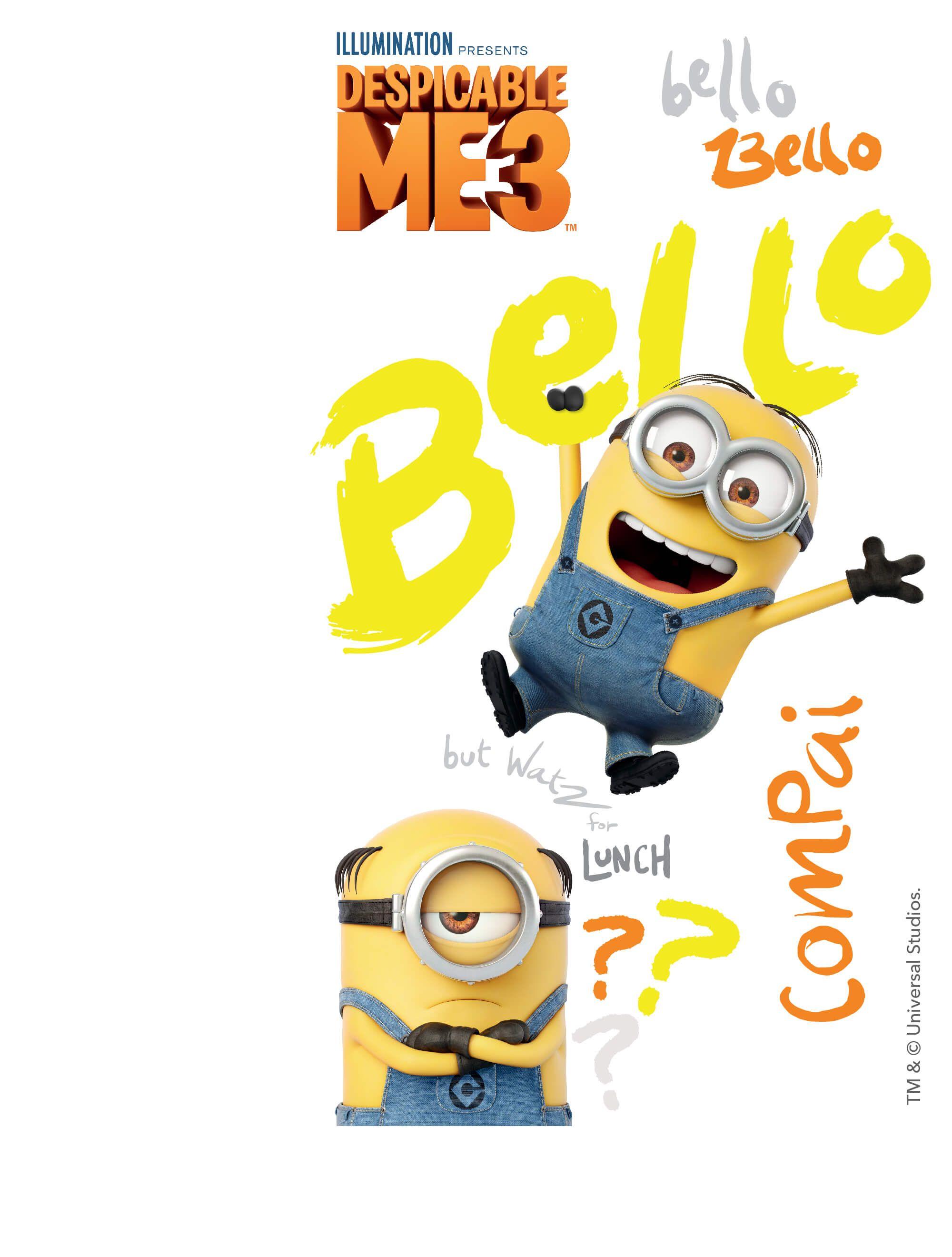 FREE Despicable Me 3 Android and iPhone® Wallpaper - #ClairesBlog