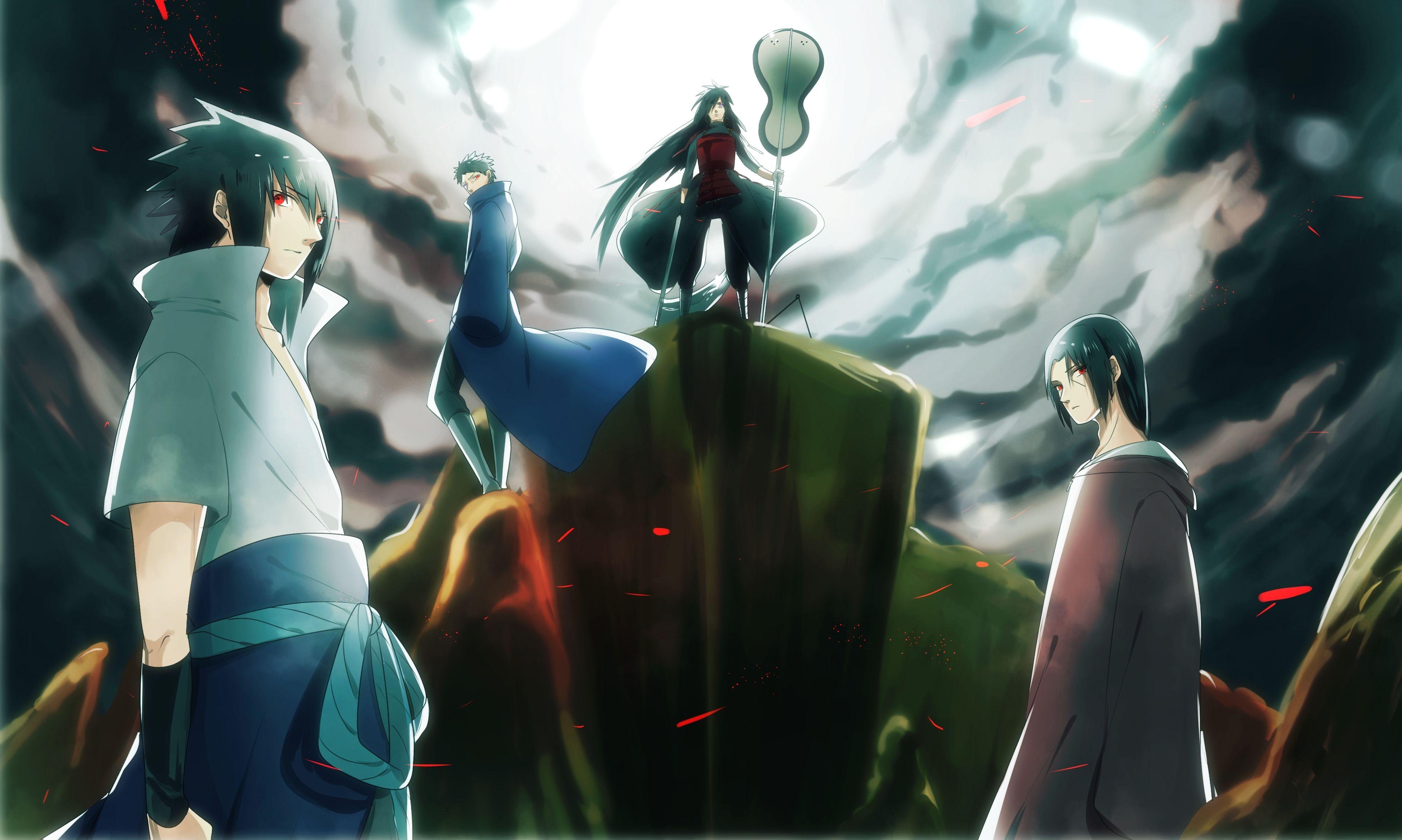 Download Wallpaper Naruto, Sasuke, Madara, Uchiha clan, Itachi