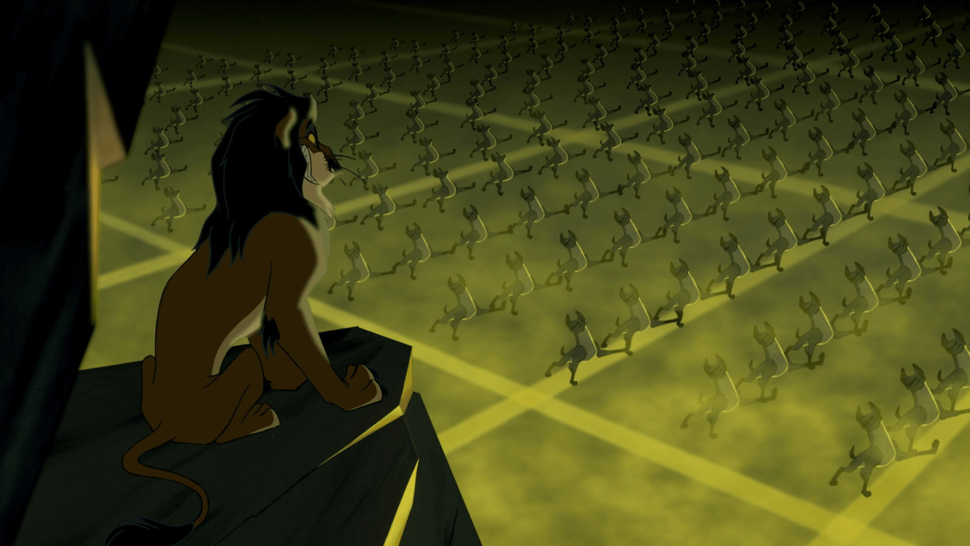 Scar With Hyenas.png. The Lion King