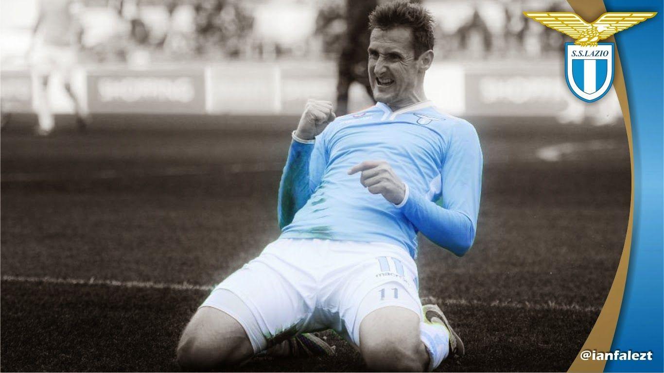 Awesome Poster Of Miroslav Klose in Lazio (1366 x 768 pixel) Best