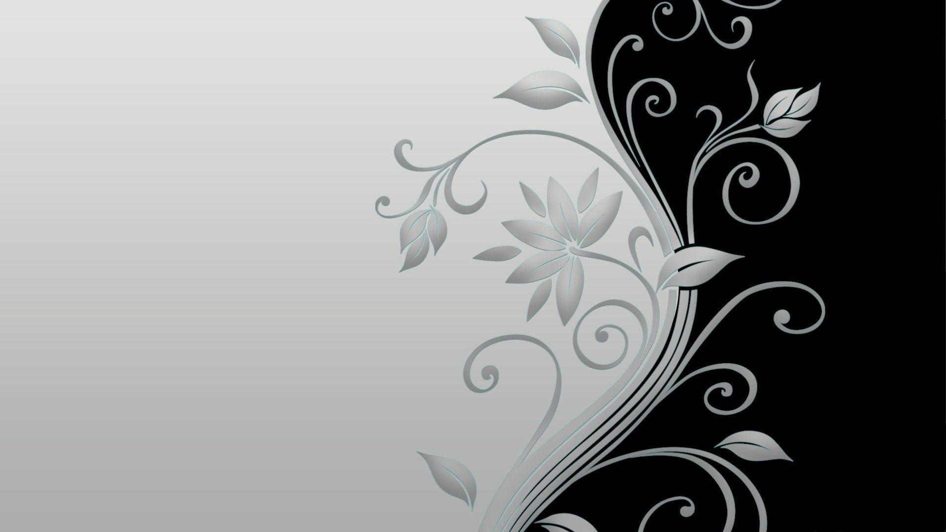black and white flower wallpapers