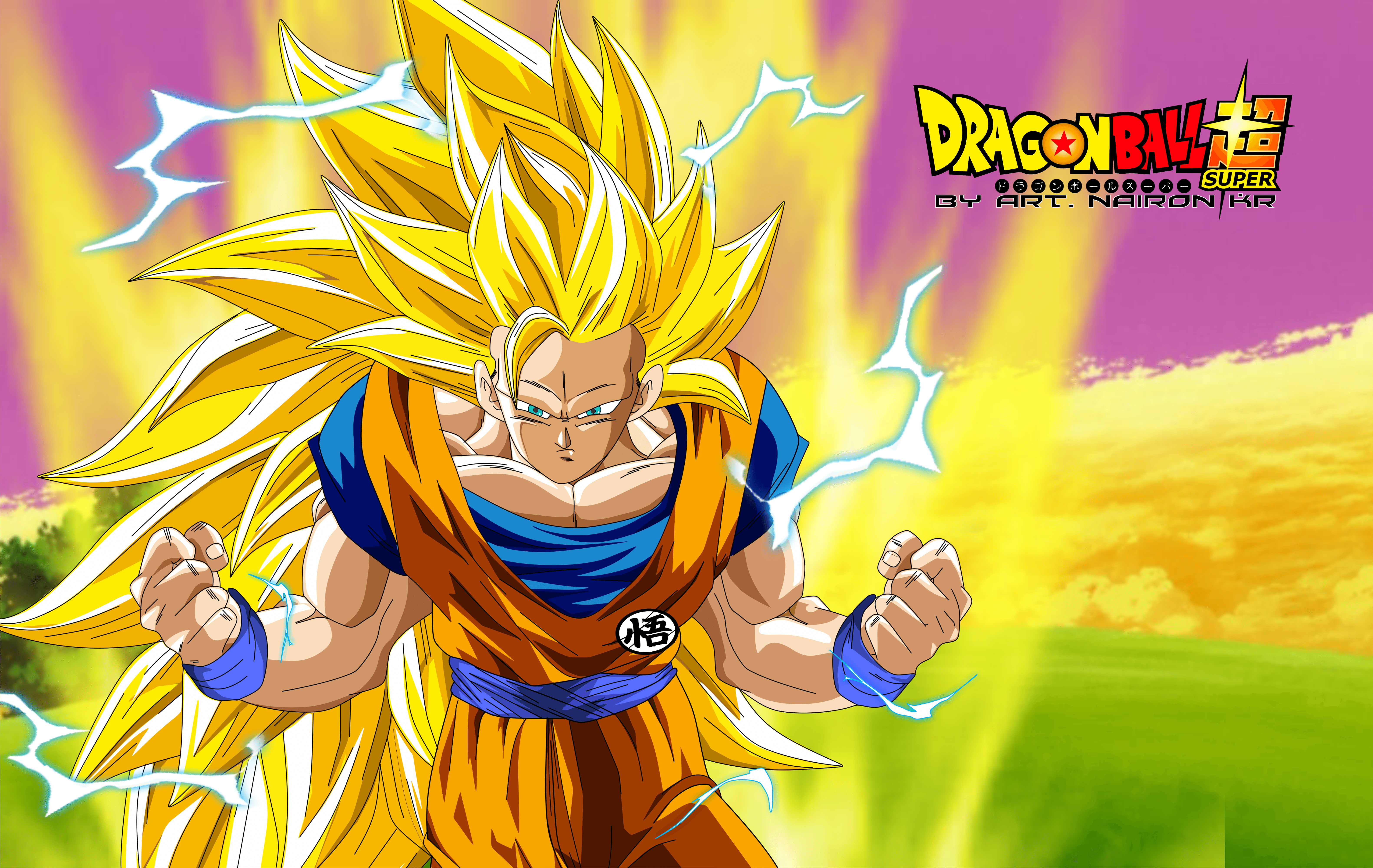 Download Goku Ascends to Super Saiyan 3 Wallpaper