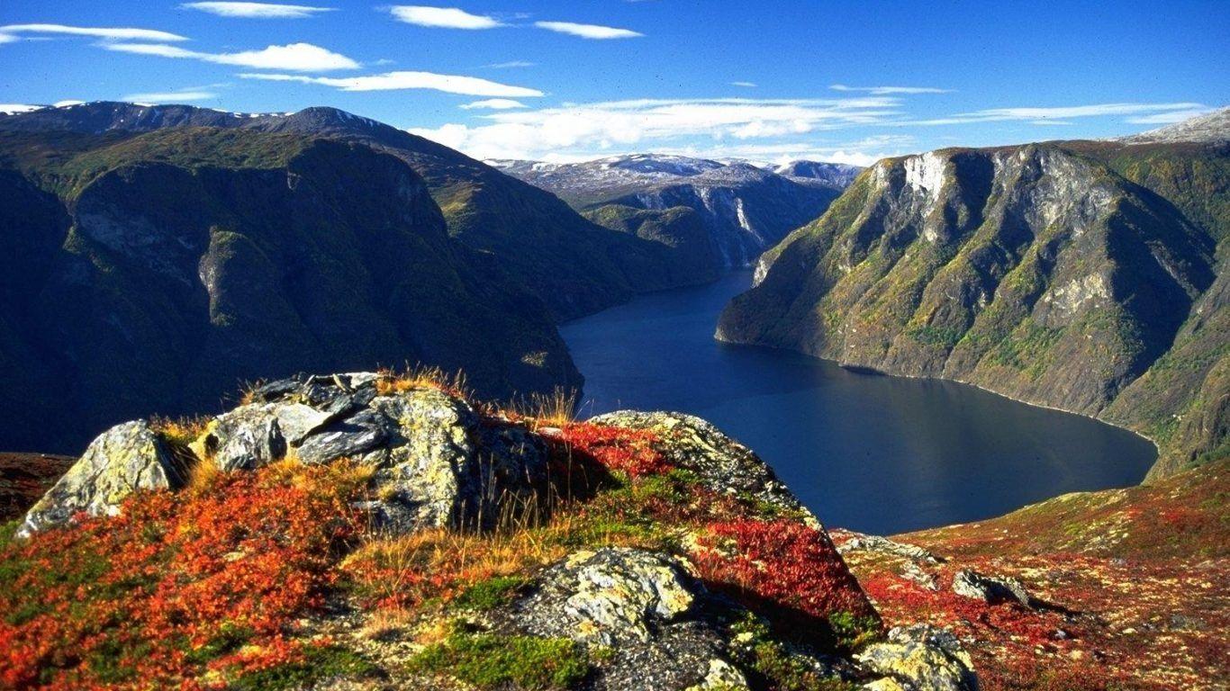 Wallpaper Tagged With Aurlandsfjord: Fjord Rocks Water