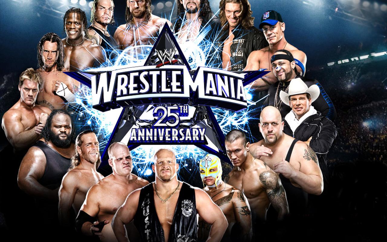 WWE image Wrestlemania 25th Anniversary HD wallpaper and background