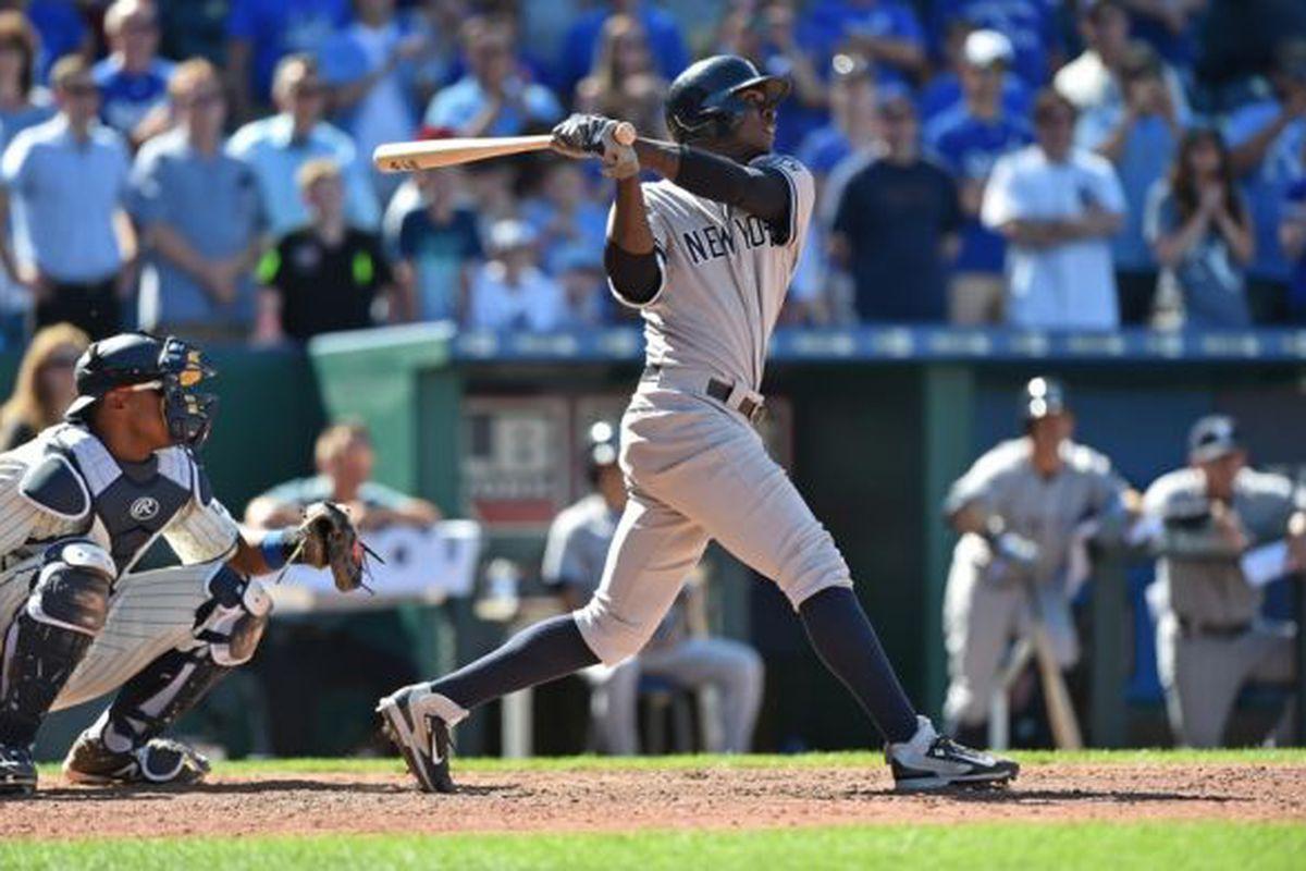 Didi Gregorius is hitting for power and excelling against lefties