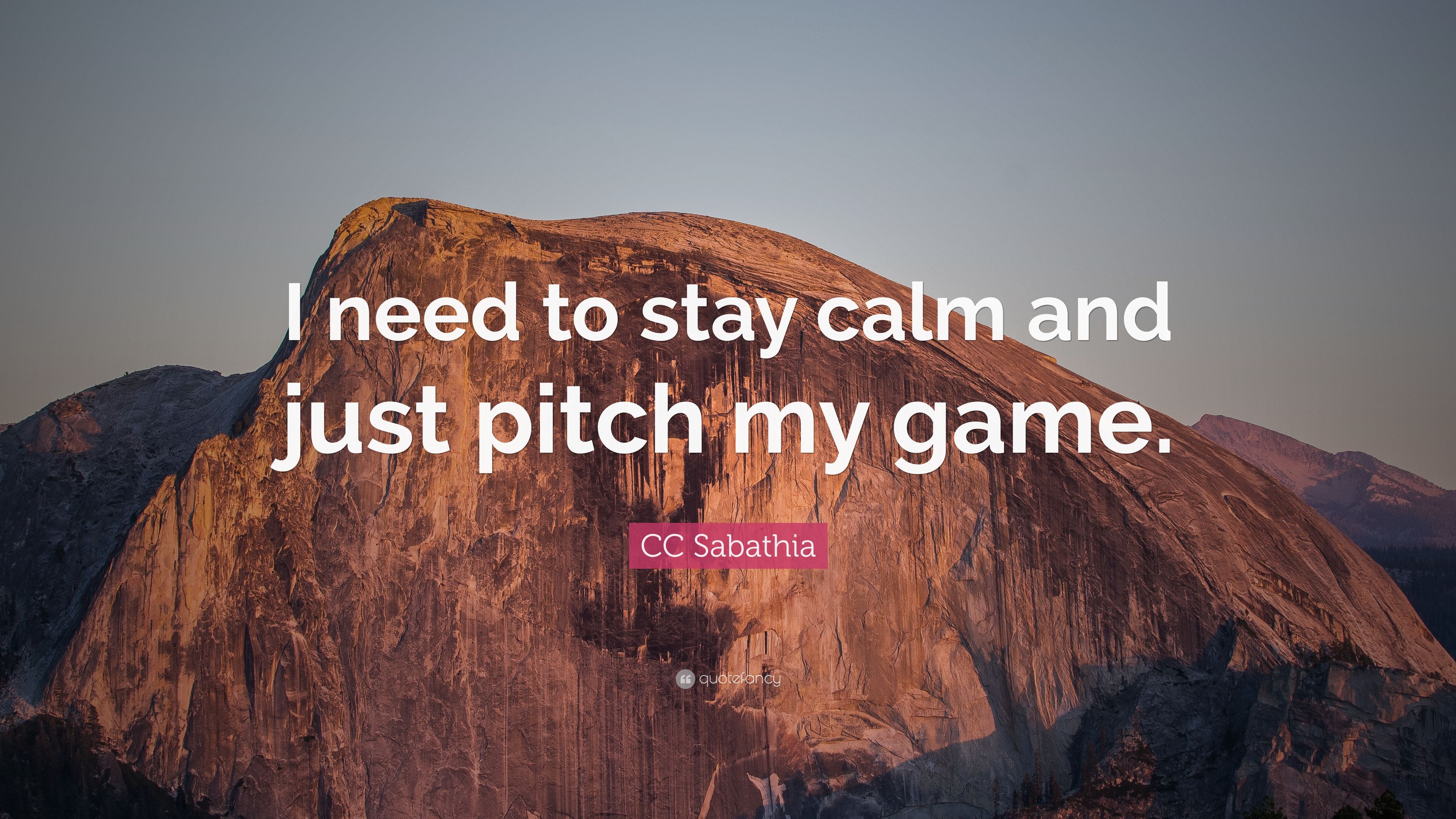 CC Sabathia Quote: “I need to stay calm and just pitch my game