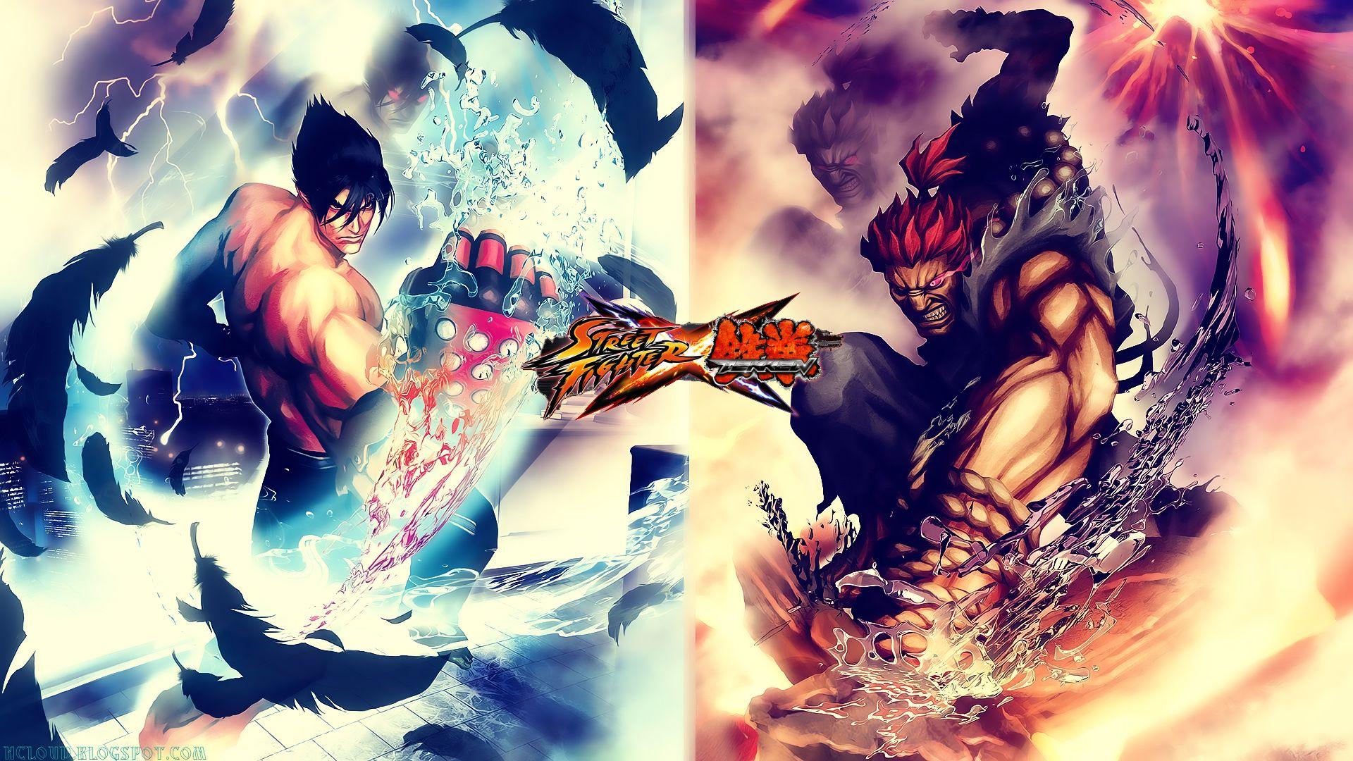 Games Movies Music Anime: My Street Fighter X Tekken Jin, Akuma