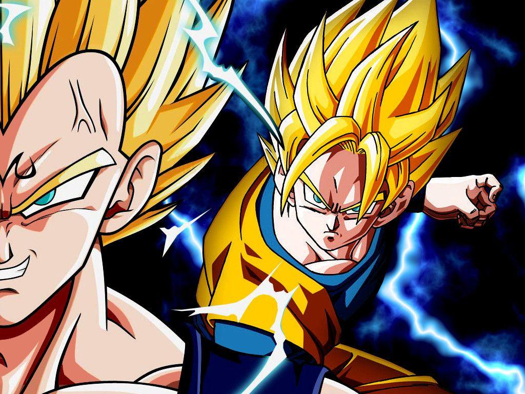 Wallpaper Goku vs Majin Vegeta