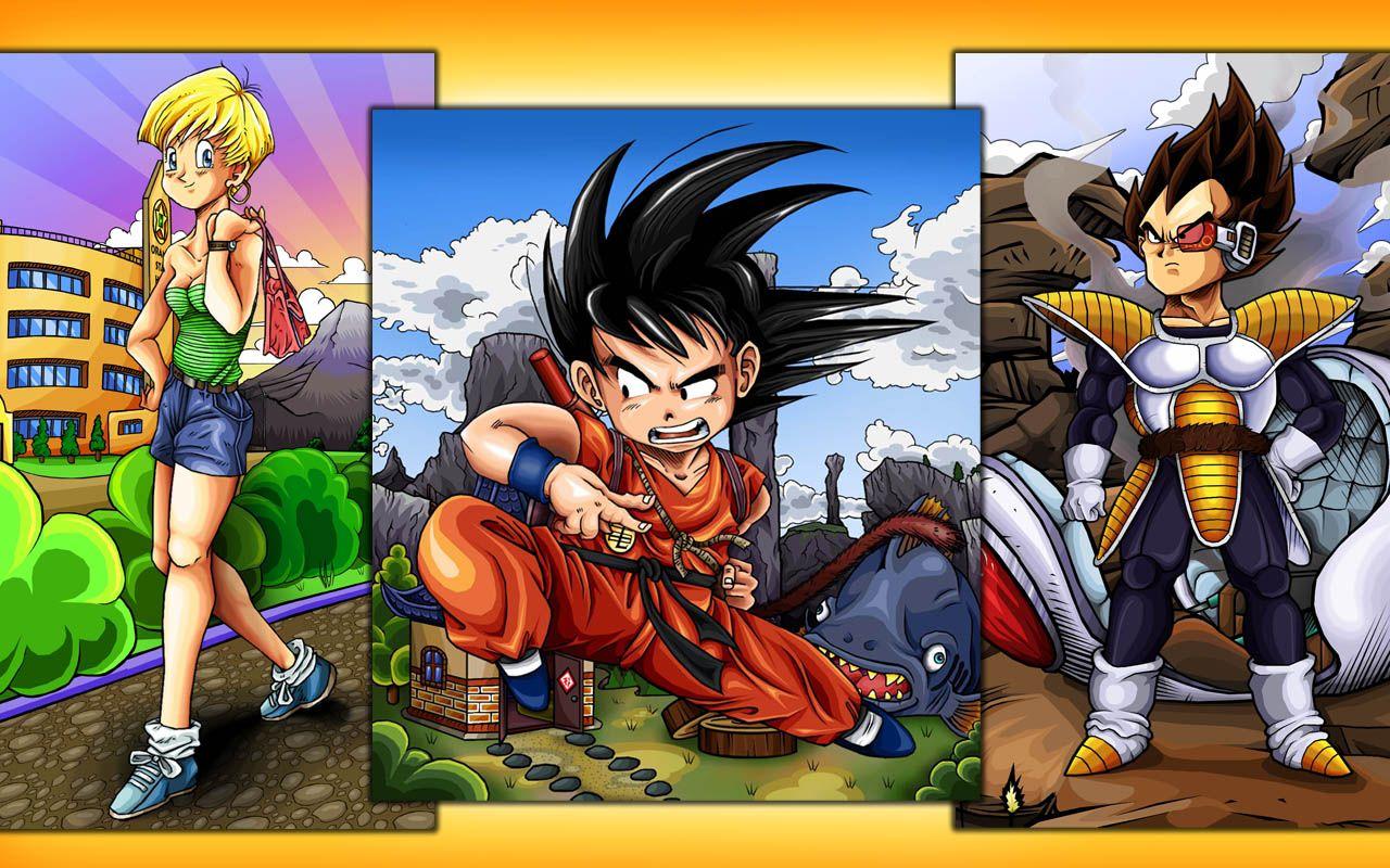 DBZ Warriors Dragon ball Z Wallpaper of Goku, Vegeta