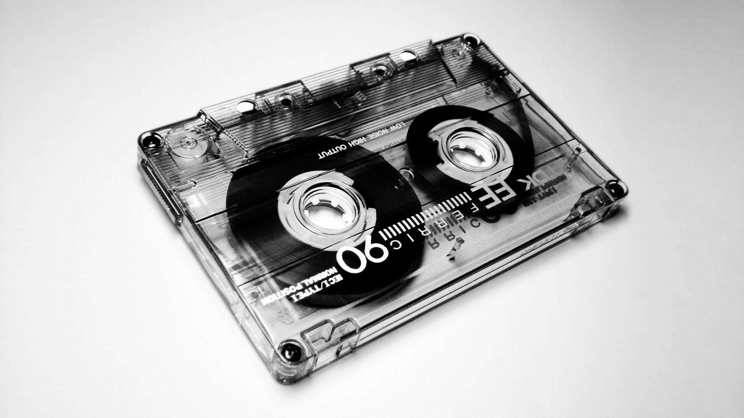 HD wallpaper Black and Gray Cassette Tape Leaned on Wall analog audio  blur  Wallpaper Flare