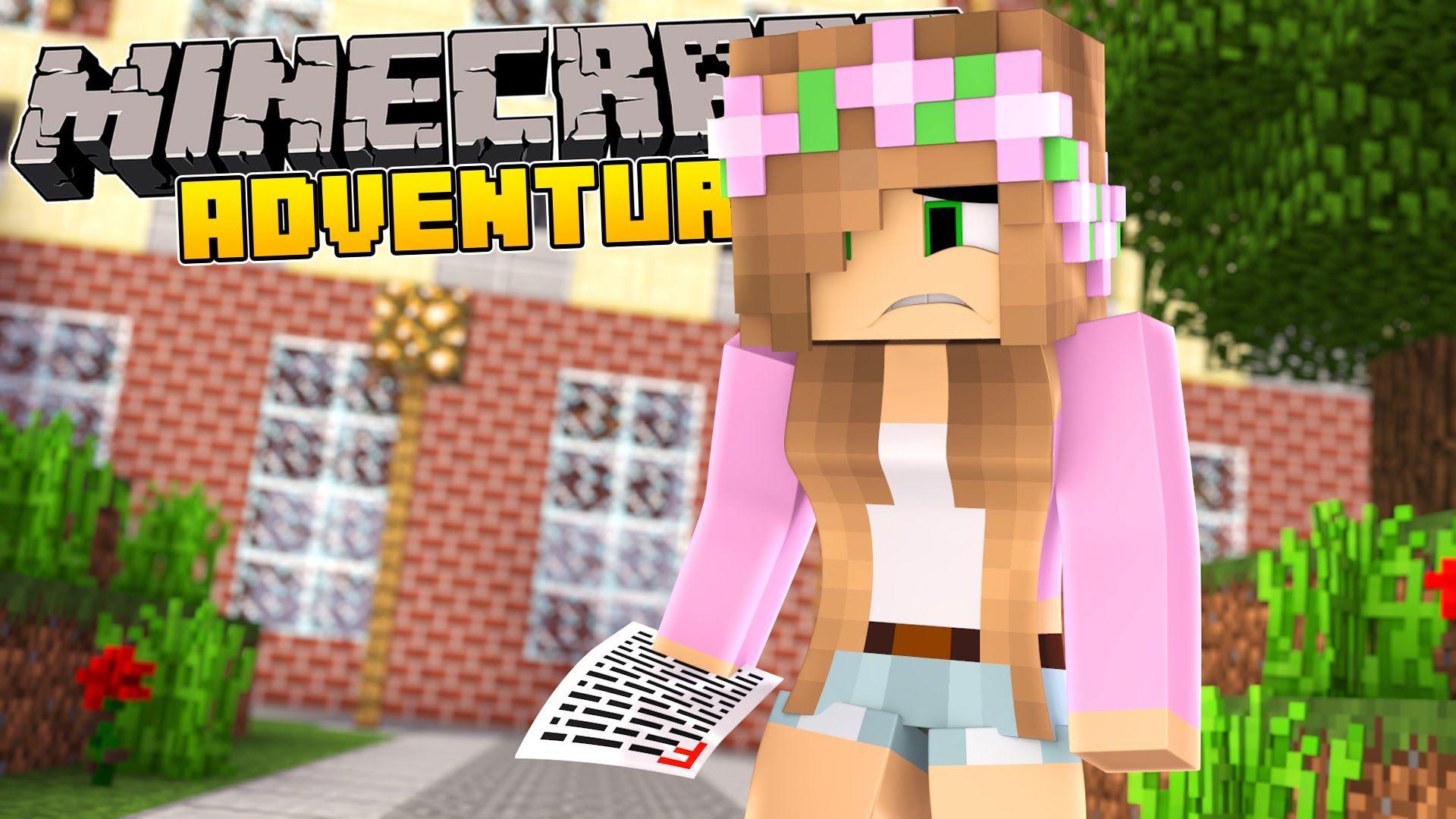 Minecraft School KELLY FAILS HER EXAM!