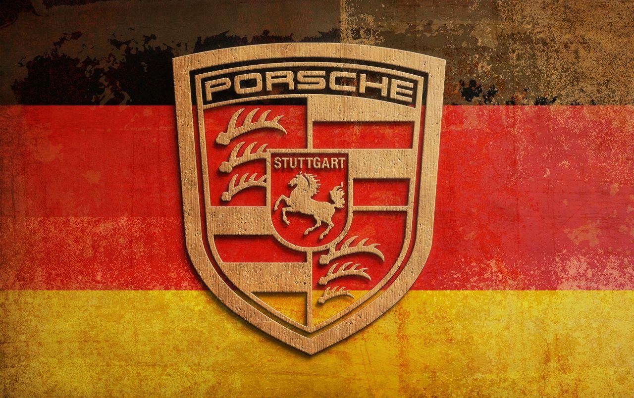 Plywood Porsche Logo wallpaper. Plywood Porsche Logo