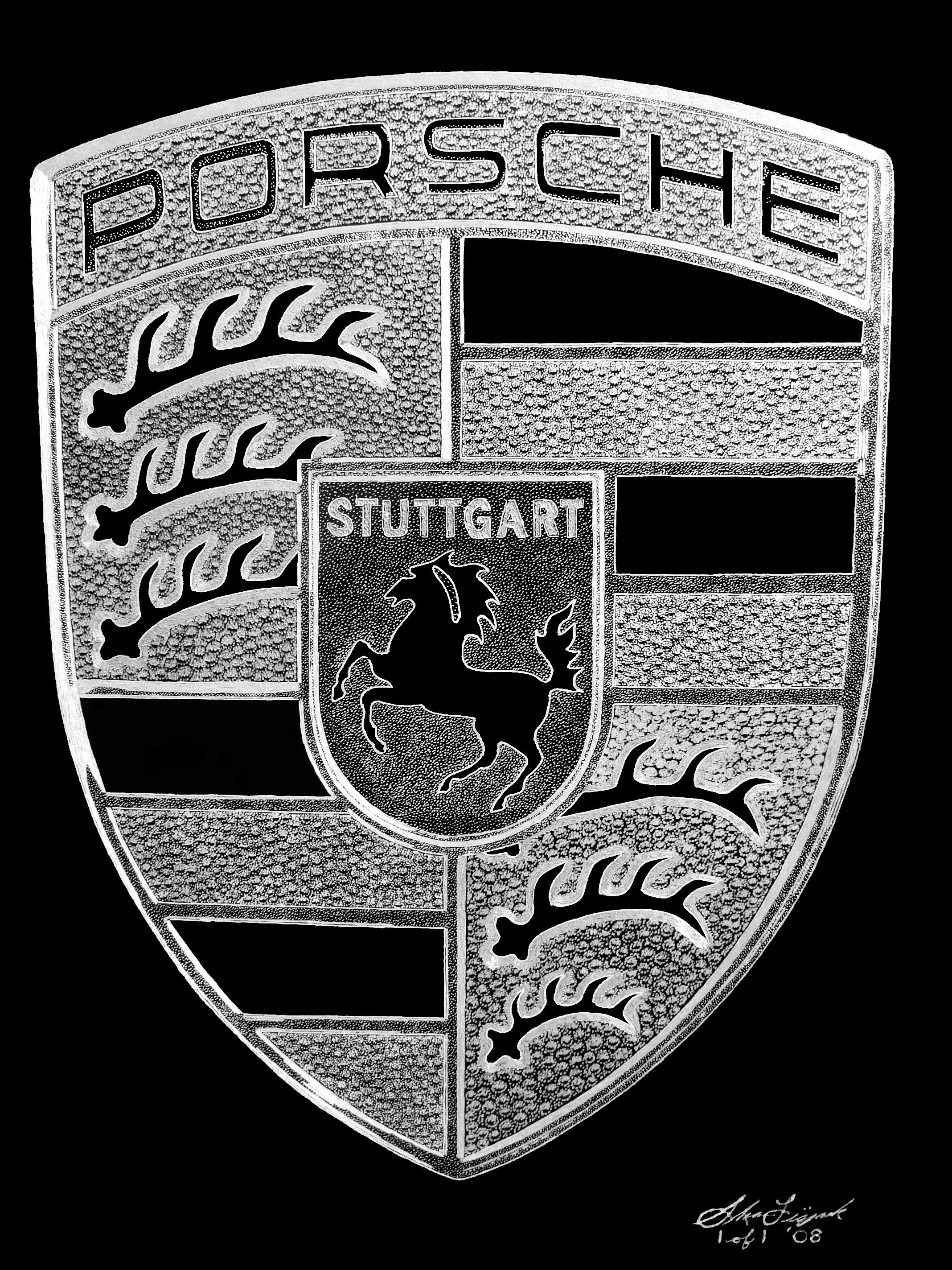 Porsche Crest Logo wallpaperx2848