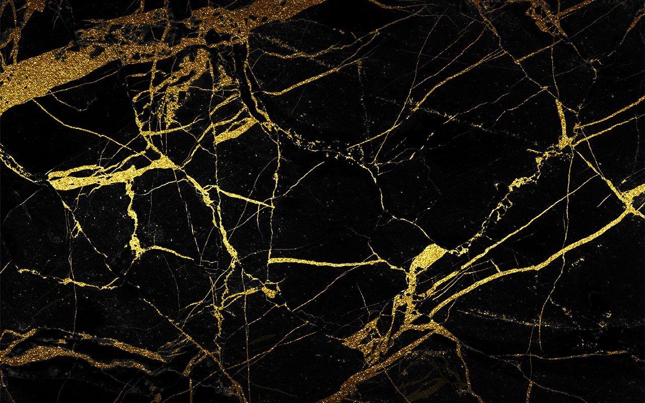 Black And Gold Marble Desktop Wallpaper