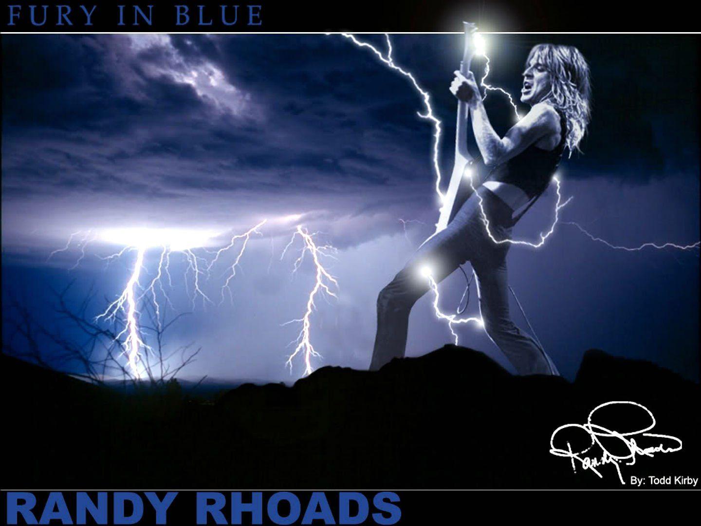 RANDY RHOADS Ozzy Osbourne Heavy Metal Randy Rhoads Guitar Poster