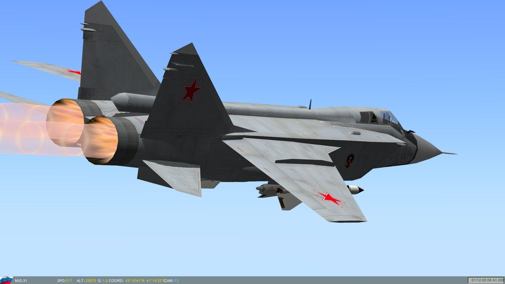 MIG 31 Fighter Jet Military Airplane Plane Russian Mig 22