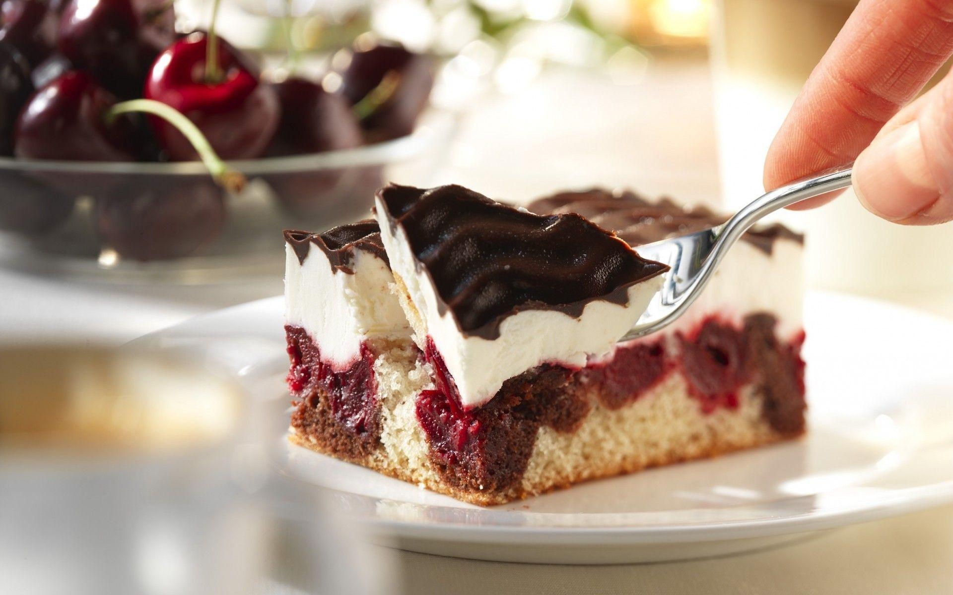 Cake on the spoon wallpaper and image, picture, photo