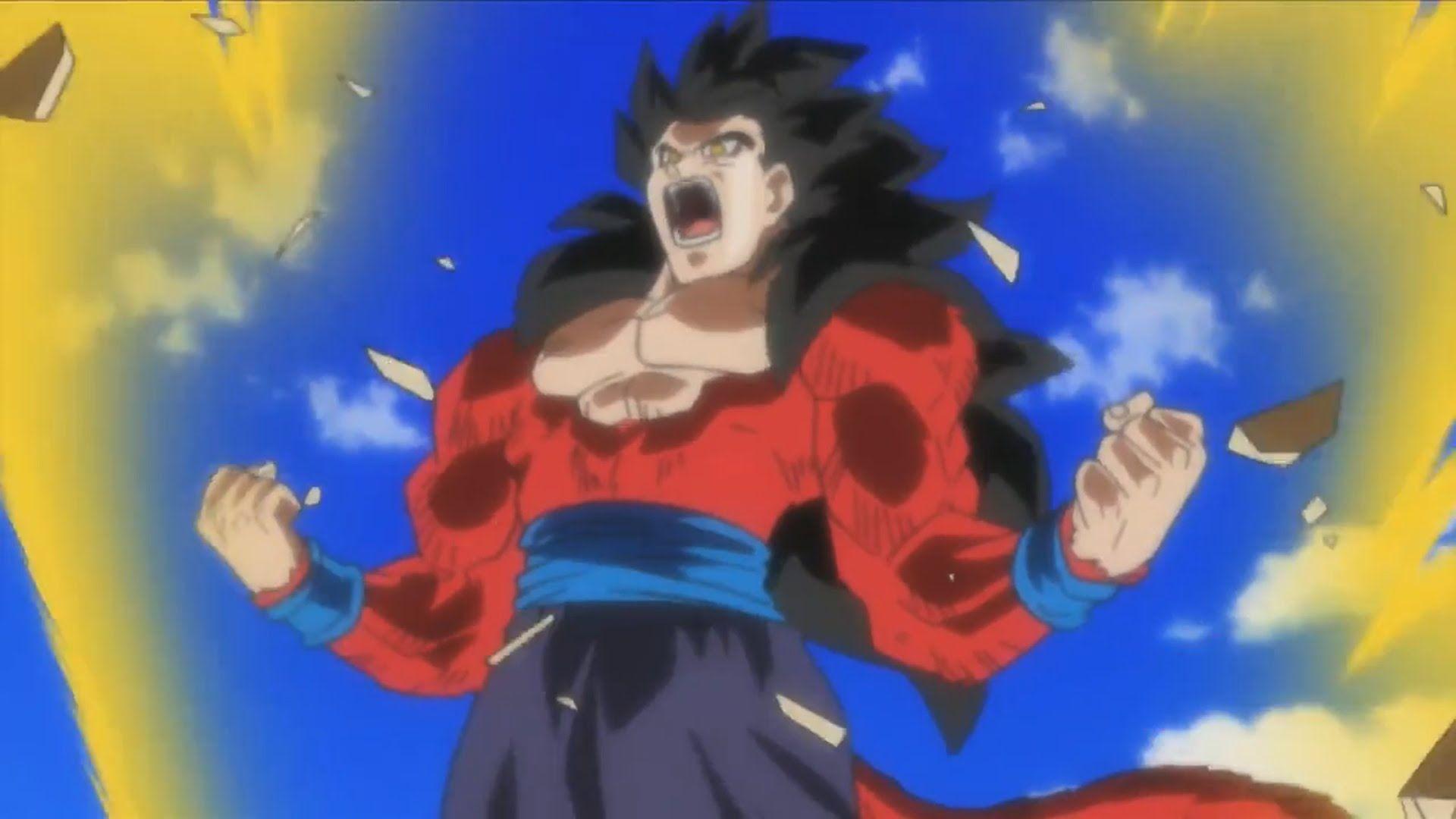 SUPER SAIYAN 4 GOHAN (SSJ4) Transformation Anime Cutscene, Super 18