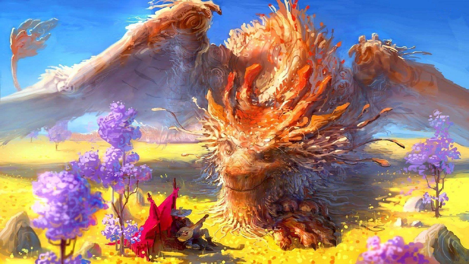 Artwork Concept Art Women Fireworks Colorful Lakes