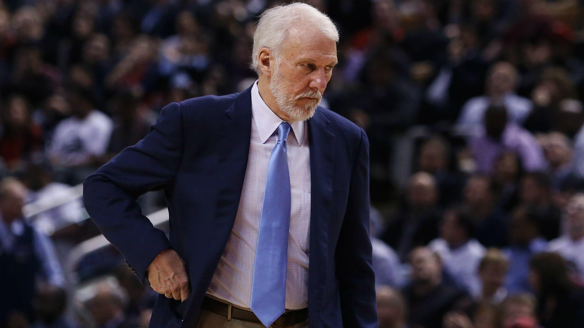 Gregg Popovich doesn't travel with Spurs because of family medical
