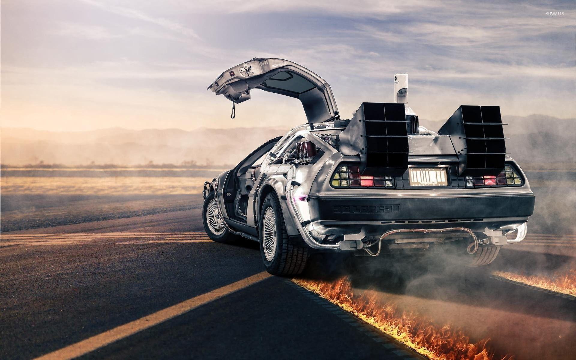 DeLorean time machine wallpaper wallpaper