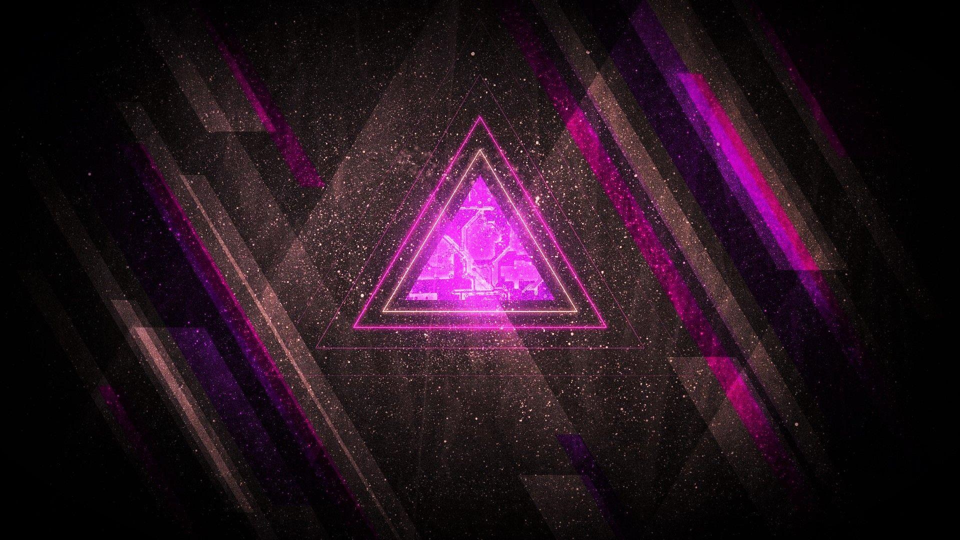 abstract, Purple, Triangle, Shards Wallpapers HD / Desktop and