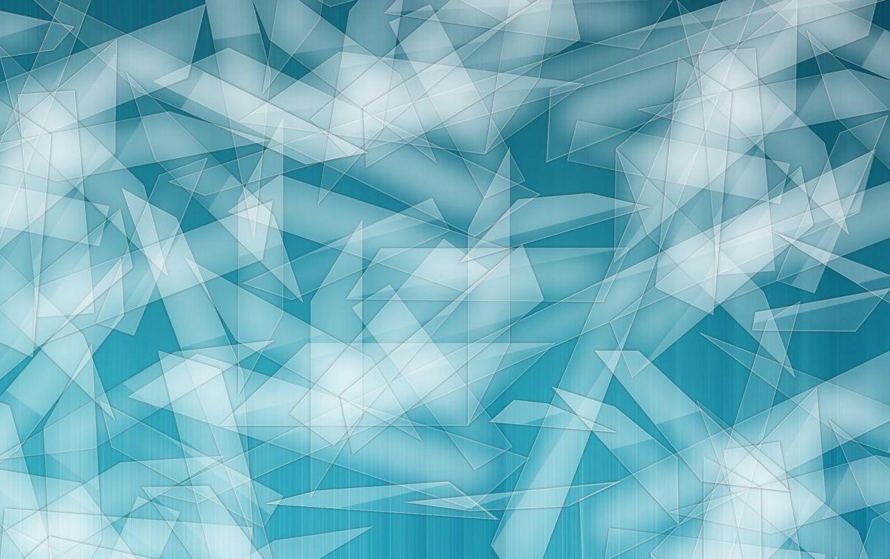 Glass Shards on Blue Backgrounds wallpapers