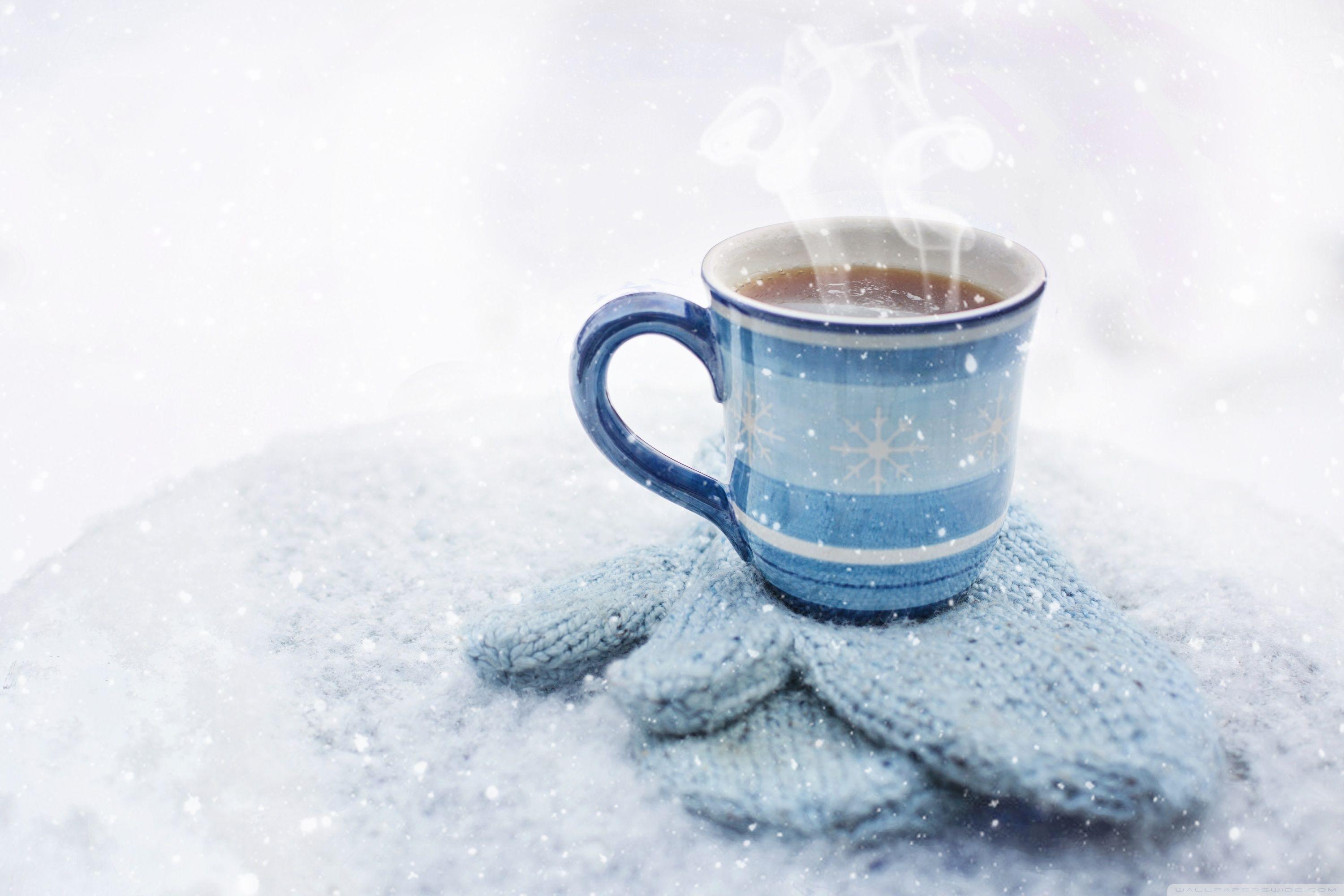 Hot Coffee, Winter HD desktop wallpaper, Widescreen, High