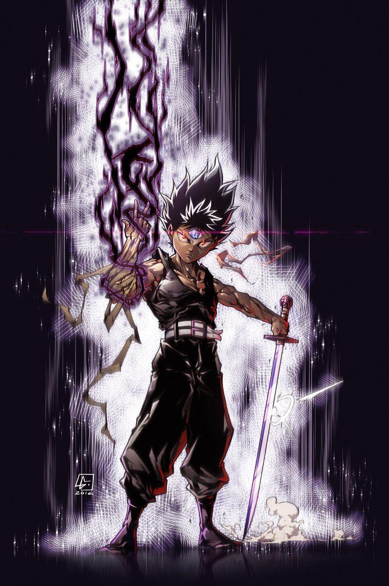 HIEI from Yu Yu Hakusho. Anime Art