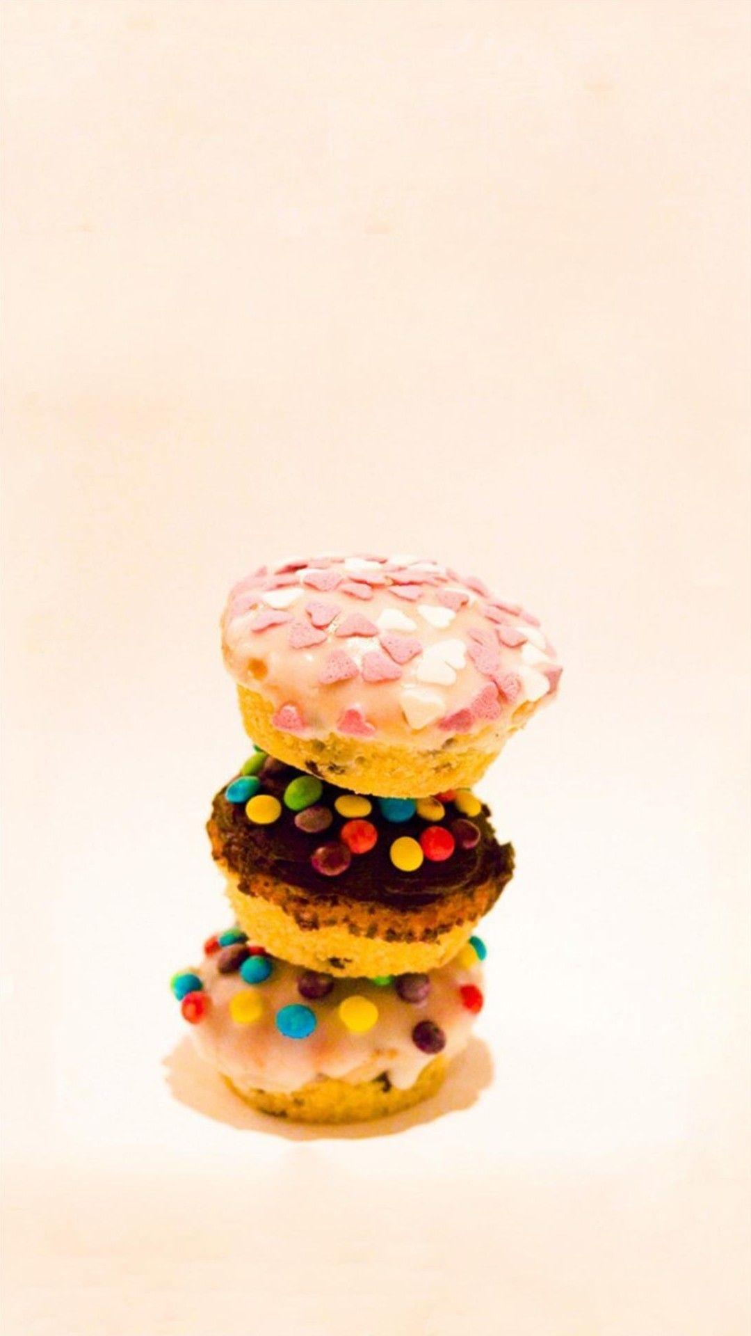 Delicious Cute Colorful Cupcake #iPhone #plus #wallpaper