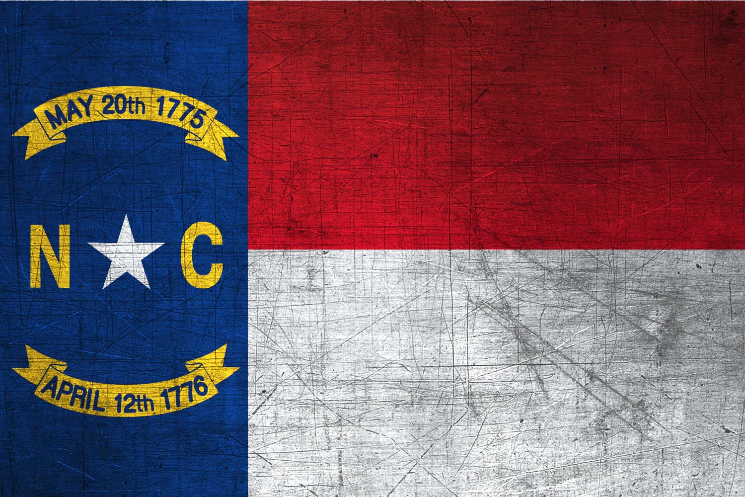 North Carolinian Flag Metal (Flag of North Carolina) it