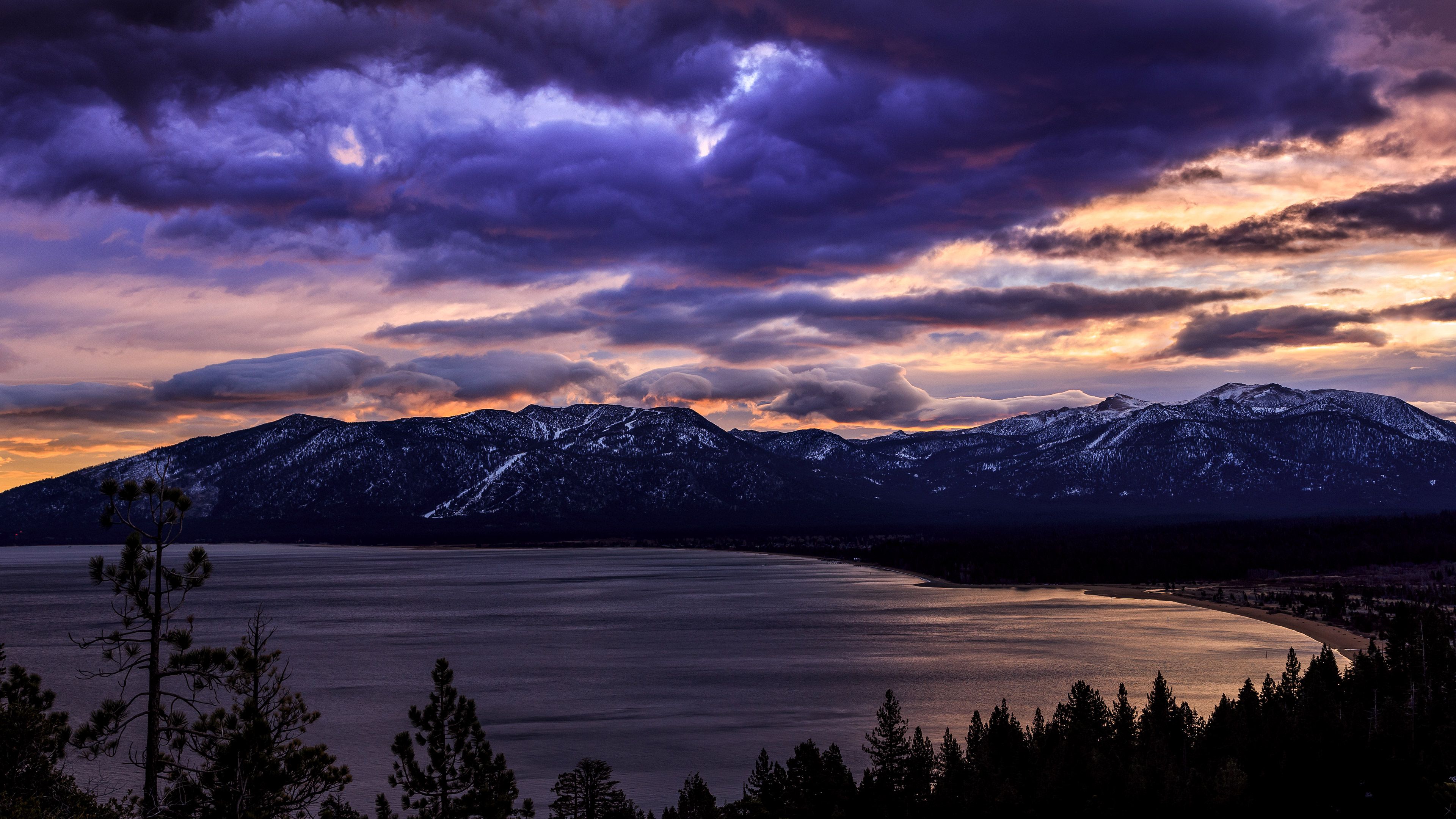 South Lake Tahoe. Nature HD 4k Wallpaper